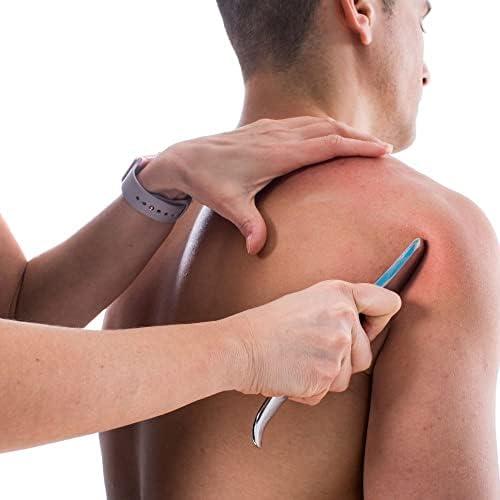 FASCIQ FASCIQ | IASTM Massage Tool Mustache | Instrument Assisted Soft Tissue Release and Mobilization | Surgical Stainless Steel | Required for Myofascial, Soft, Scar and Deep Tissue Massages and Scraping