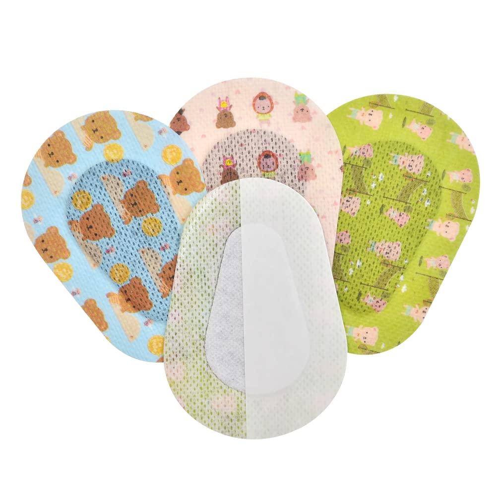 AndicAge Kids Adhesive Eye Patches Cute Eye Pads with 3 Different Designs Disposable Eye Patch Pad for Amblyopia, Lazy Eye (60 Count)