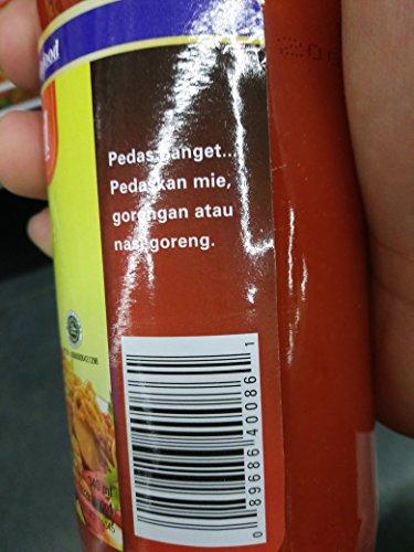 Indofood Indofood Sambal Extra Pedas - Chili Sauce, 340 Ml (Pack of 1)