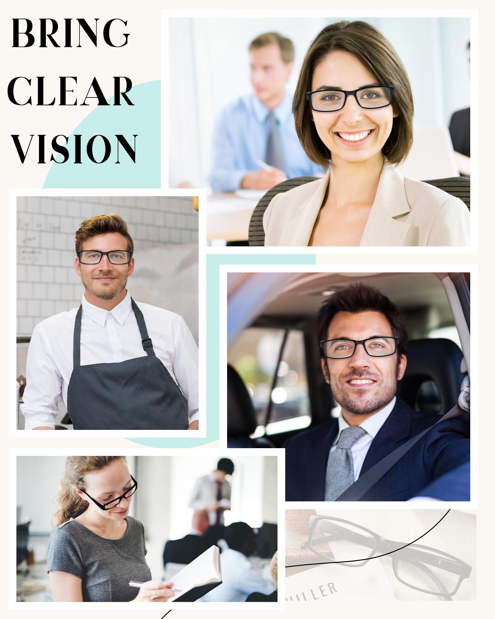 Yexiya Yexiya 50 Pack Reading Glasses Bulk Black Frame Eyeglasses with Spring Hinge Traditional Adjustable Glasses for Men Women (3.0 Diopters)