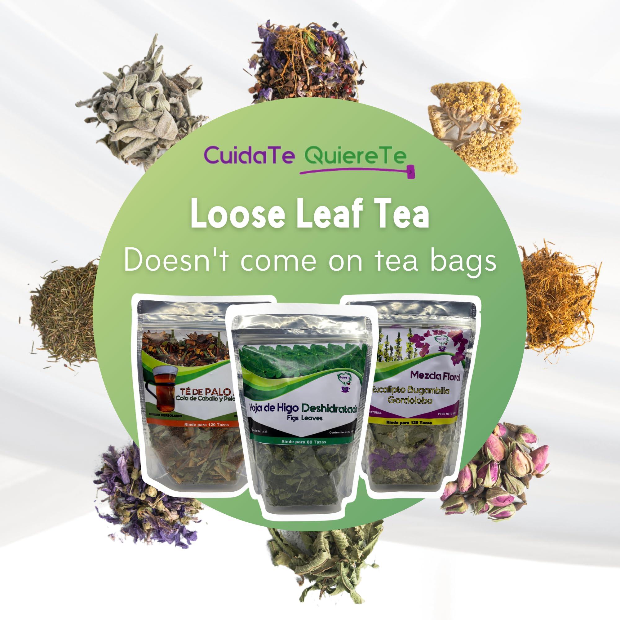 Quiere Te Guava Leaves, Quiere Te, Guava Tea, 5.3 oz (150 grams), Up to 200 Cups, Dried Whole Guava Leaves, Psidium Guajava, Guava Herbal Loose Leaf Tea, Guayaba Tea, Resealable Bag, Product From Mexico, 100% Natural