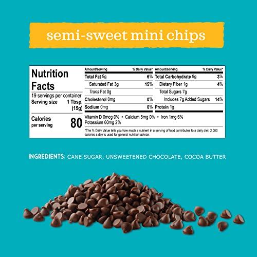 Enjoy Life Foods Enjoy Life Baking Chocolate Semi-Sweet Mini Chocolate Chips, Gluten Free, School Safe, Non GMO, Dairy Free, Soy Free, Vegan, Nut Free Chocolate, 12 Bags (10 oz) Bulk Chocolate