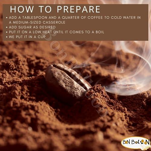 bonballoon Orouba Coffee Ground Light Roast With Cardamom Oriental Original Cafe Oroba Alorouba Aleuruba Egypt Egyptian Arabica Arabic Very Strong Taste (1 Pack = 7.05 oz / 200 gm)