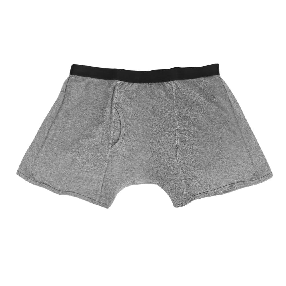 HKSICHENGKEJI Mens Incontinence Underwear Washable Incontinence Boxer Brief Absorbent Waterproof Boxer Shorts Urinary Elastic Cotton Boxer with Front&Rear Reusable Incontinence Brief Leakproof Protective Underwear