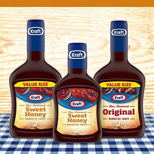 Kraft Kraft Slow Simmered Sweet Honey Barbecue Sauce (18 oz Bottle) (Pack of 3)