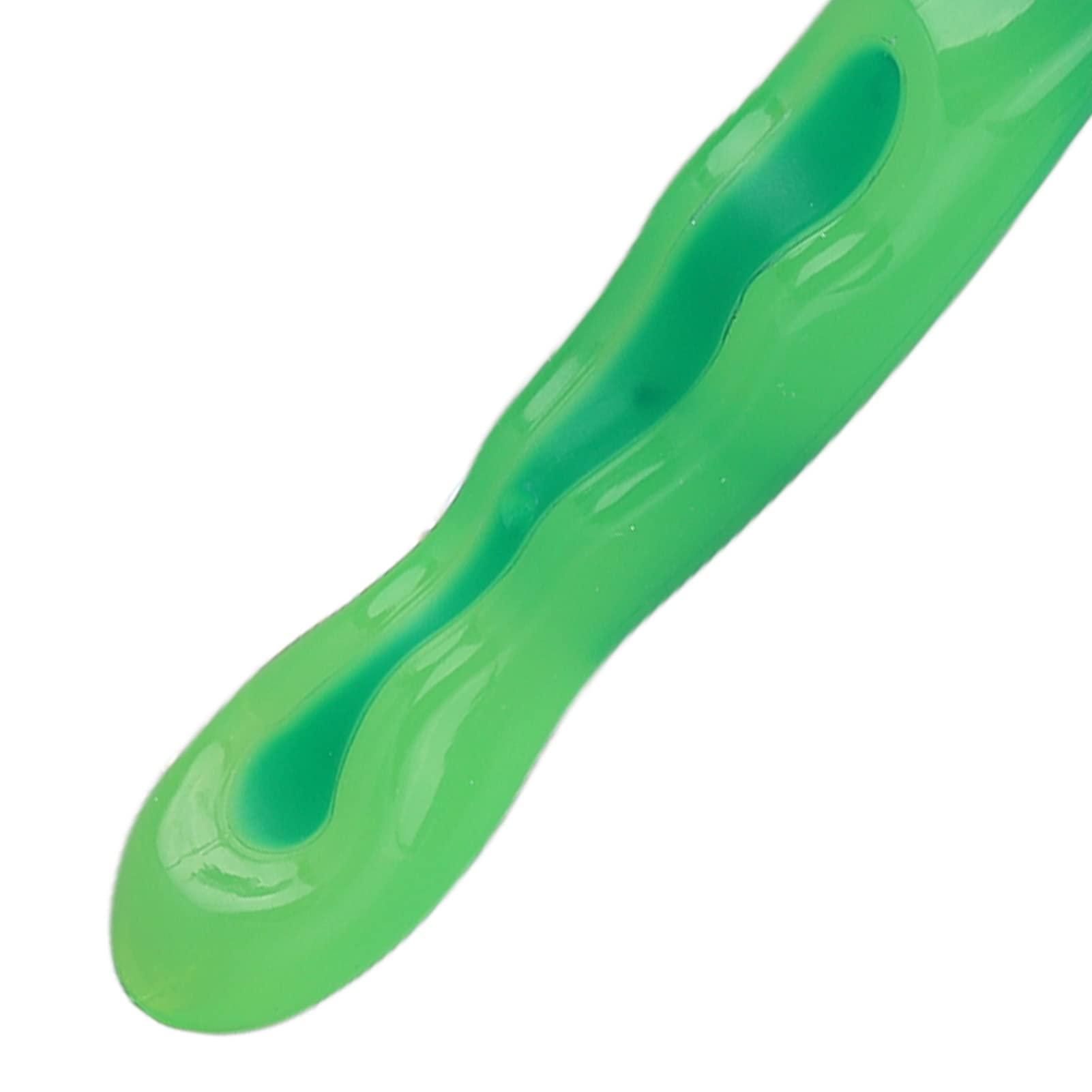 Naroote Denture Brush Denture Toothbrush Denture Brush Set Senior Professional Cleaning Brush for Daily Use (Green) Denture Brush Toothbrush Denture Cleaner Brush