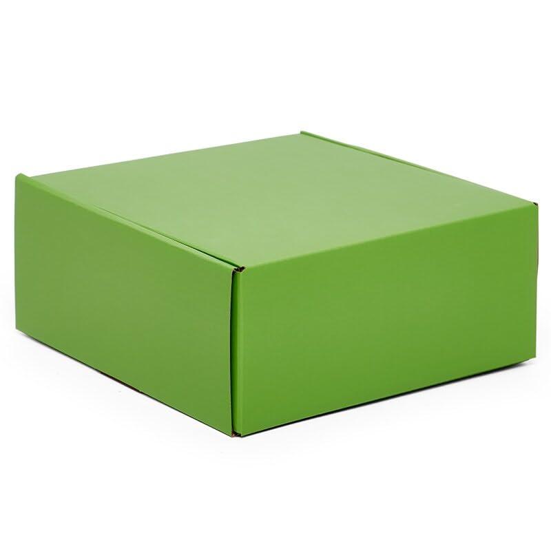 Paper Mart 10ea - 9 X 9 X 4 Apple Green Corrugated Tuck Top Box-Pkg