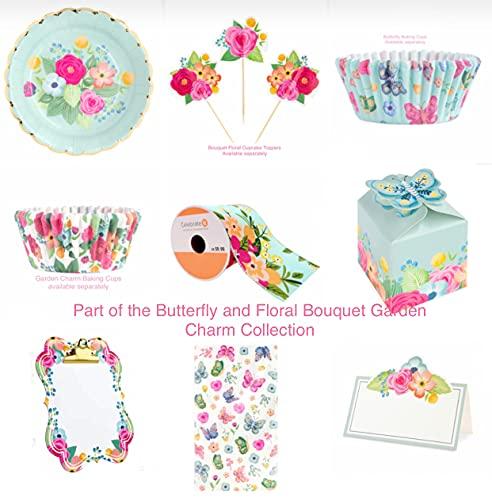 MSPCI MSPCI Floral Bouquet Garden Charm Toppers Picks by Celebrate It Spring, 12 ct, Multicolor, 650765