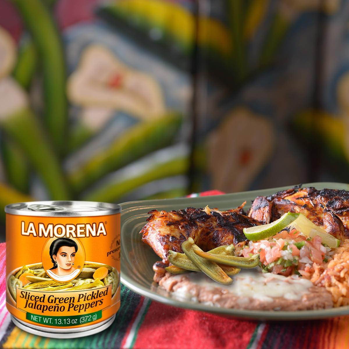 La Moderna La Morena Sliced Green Pickled Jalapeno Peppers, 13 oz (1 unit)