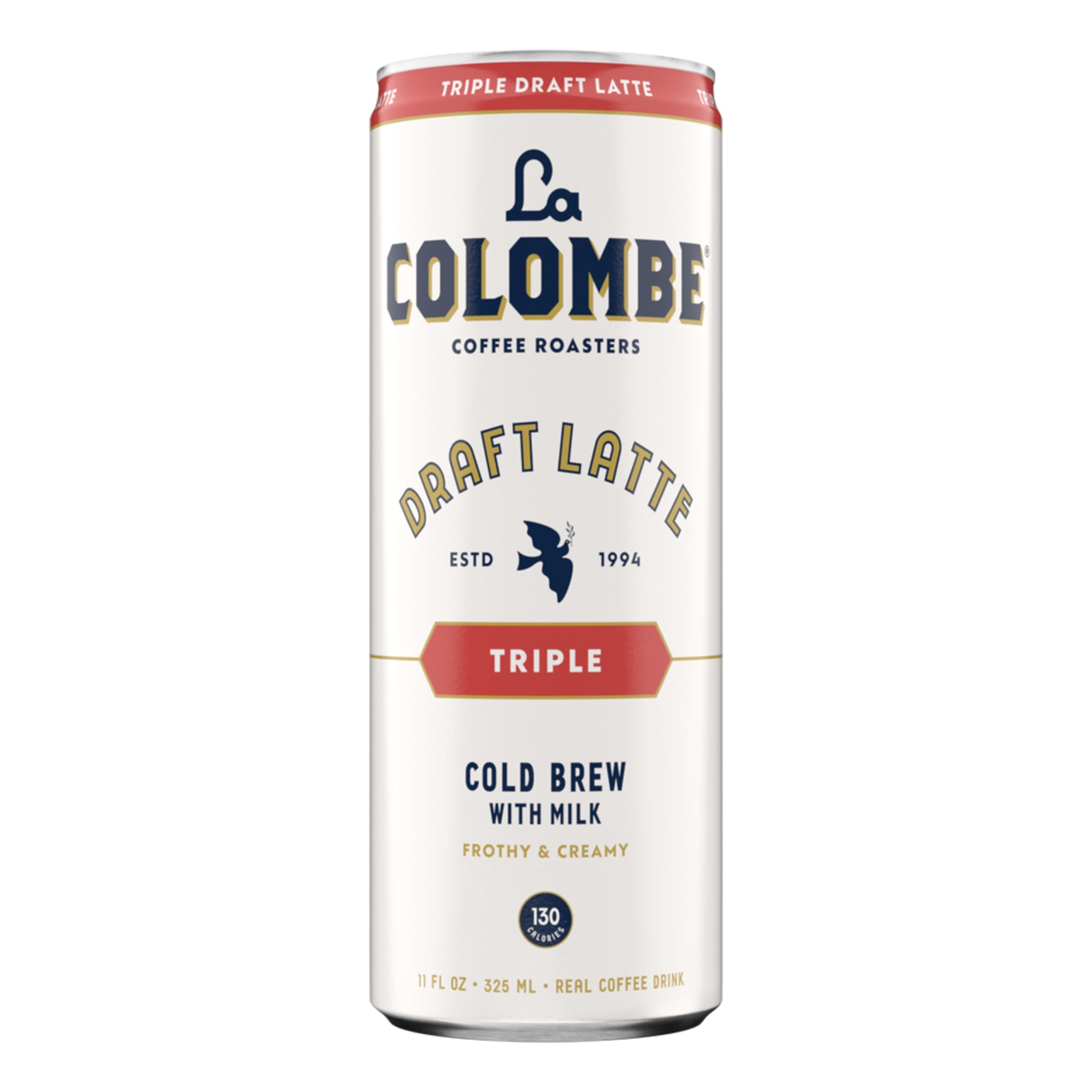 La Colombe La Colombe Coffee, Triple Draft Latte, 11 fl oz Cans (Pack of 12), Coffeehouse Quality Cold Brew, Specialty Grade Coffee Beans, Ready-to-Drink On-the-Go