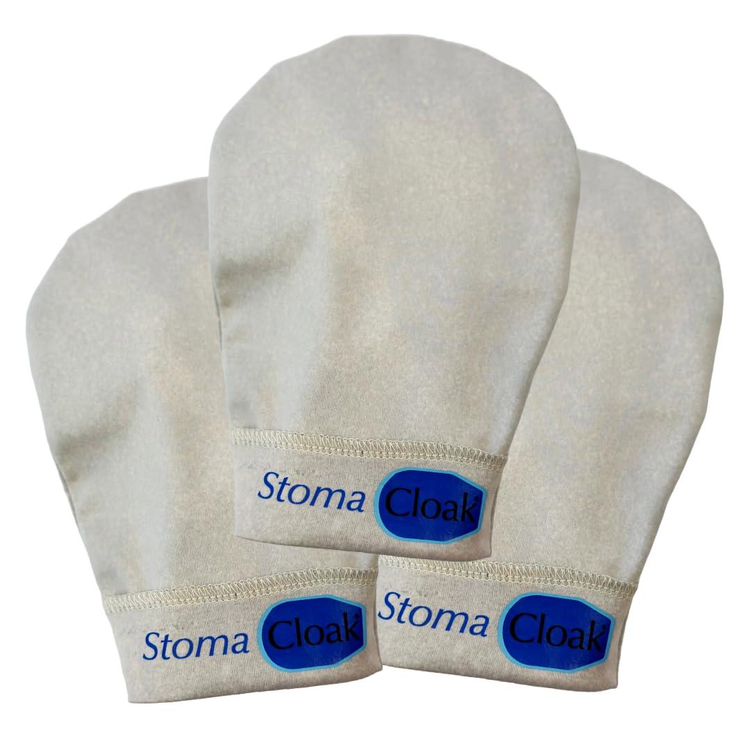 STOMA CLOAK StomaCloak Ostomy Pouch Covers - Odor Reducing, Moisture Wicking, Cool Fabric - Fits All Ostomy Sizes, Discreet Protection for Colostomy, Ileostomy, Urostomy Bags - 3-Pack (Beige, 1.75R)