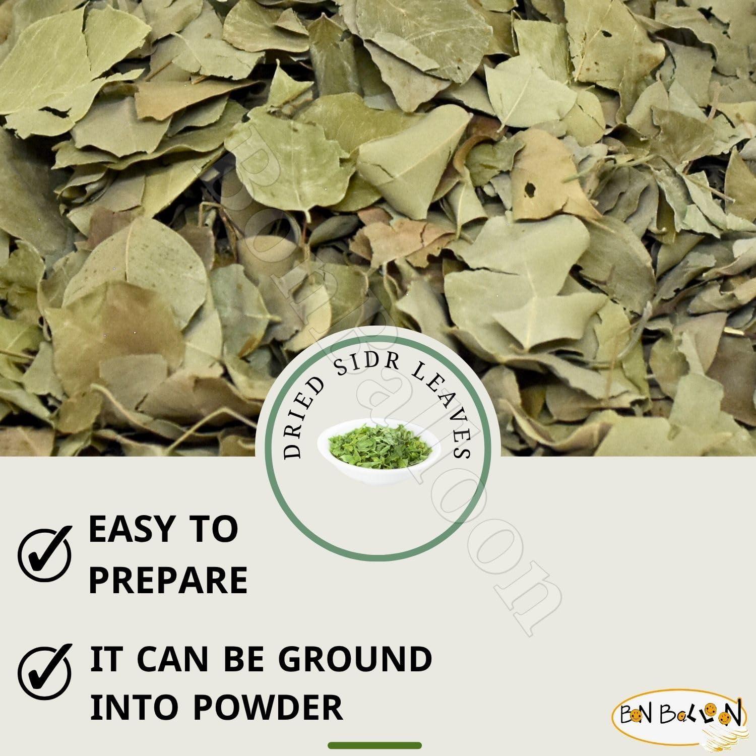 bonballoon Wholesale Seder Sidr Dried Broken Leaves (Lote Tree Jujube Ziziphus Spina Christi Christ Golchin Lotus) Leaf Natural Herbs For Hair And Care Body No Preservatives Non Gmo Kosher Halal (5 oz / 425g)