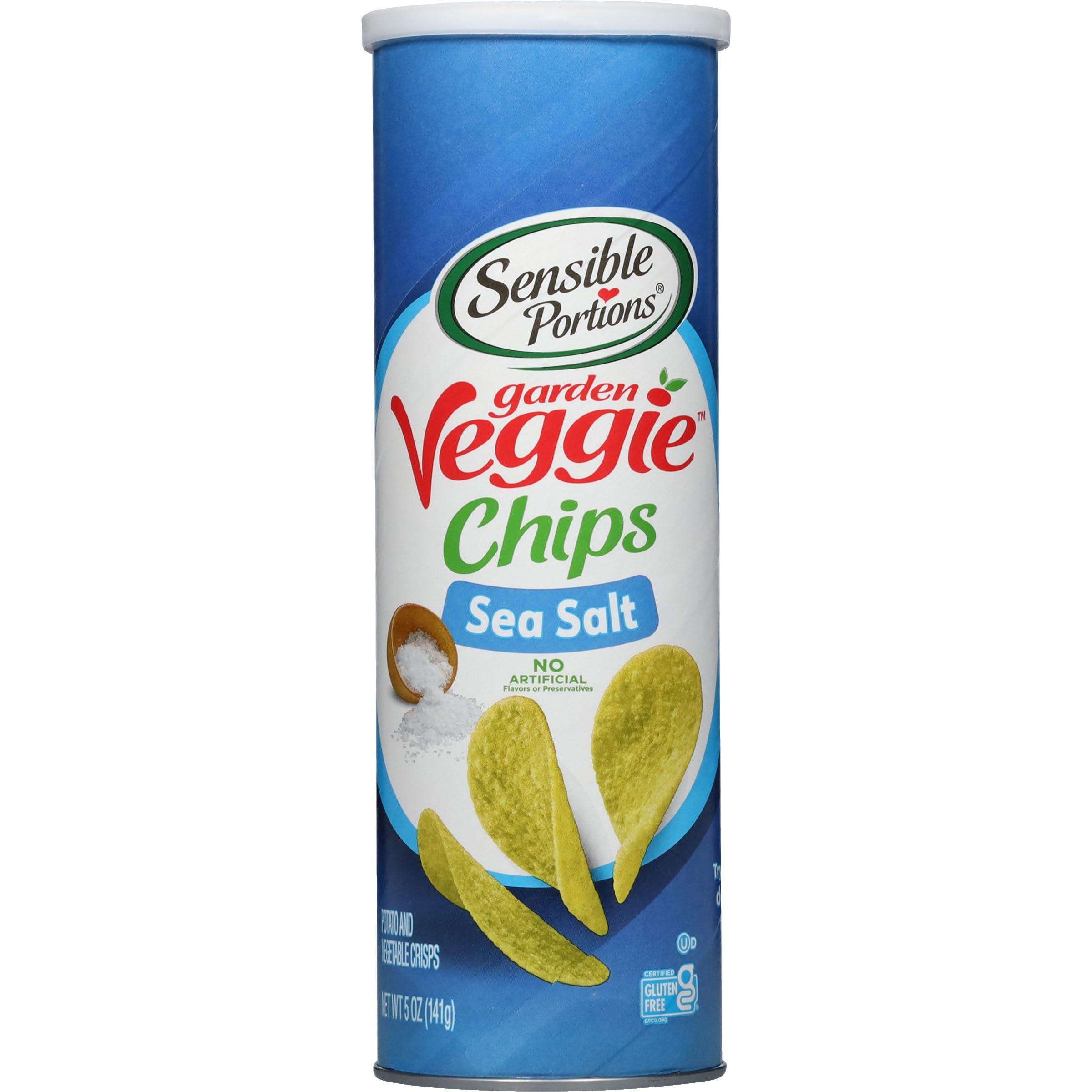 Sensible Portions Sensible Portions Stacked Garden Veggie Chips, Sea Salt, 5 Oz (Pack of 12)