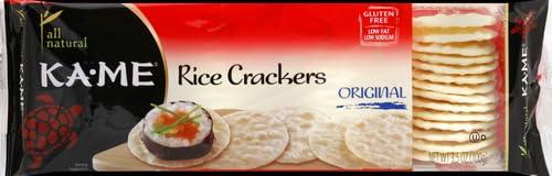 KA-ME Ka Me, Crackers Plain Rice, 3.5 Ounce
