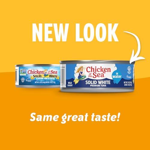 Chicken of the Sea Chicken of the Sea Solid White Premium Albacore Tuna in Water, Wild Caught Tuna, 5 oz. Can (Pack of 24)