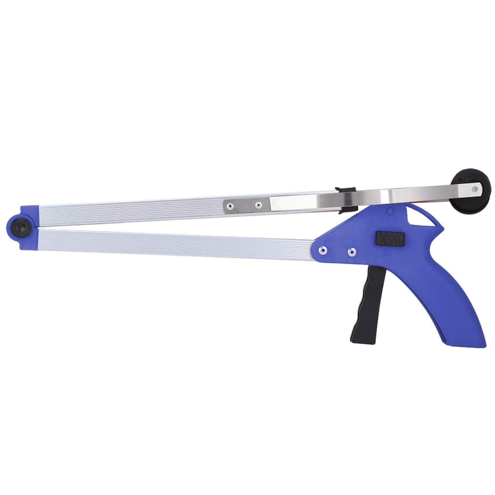 CUTULAMO CUTULAMO Grabber Reacher Tool, Litter Picker Trash Pickup Tool for Garden Leaves for Elderly(Blue Handle)