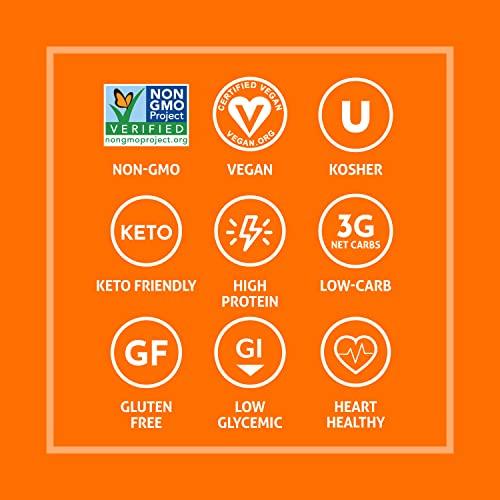 The Only Bean The Only Bean - Crunchy Roasted Edamame Beans (Buffalo), Keto Snacks, Healthy Snacks For Adults and Kids, Low Carb High Protein Snacks, Low Calorie Gluten-Free Snack, Vegan Keto Food - 4 oz (3 Pack)