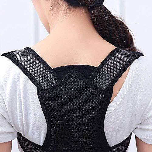 Wyyggnb Wyyggnb Back Posture Corrector, Adult Kyphosis Correction Belt Children Students Adolescents Male and Female Hunchback Correction Thin Section (Color : Black, Size : S)