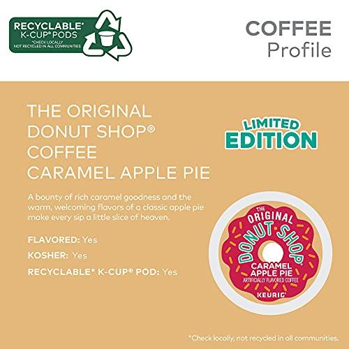 The Original Donut Shop The Original Donut Shop Caramel Apple Pie Coffee, Keurig K-Cup Pod, Light Roast, 72 Count (6 Packs of 12)