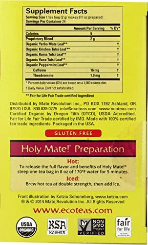 ECOTEAS ECO TEAS Organic 100 Holy Mate, 24 CT