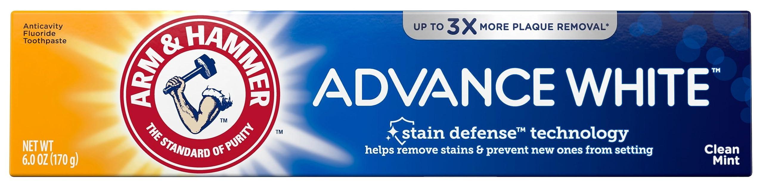 Arm & Hammer Arm & Hammer Advance White Toothpaste, Clean Mint, 6.0 OZ (170 g) - 1 Count
