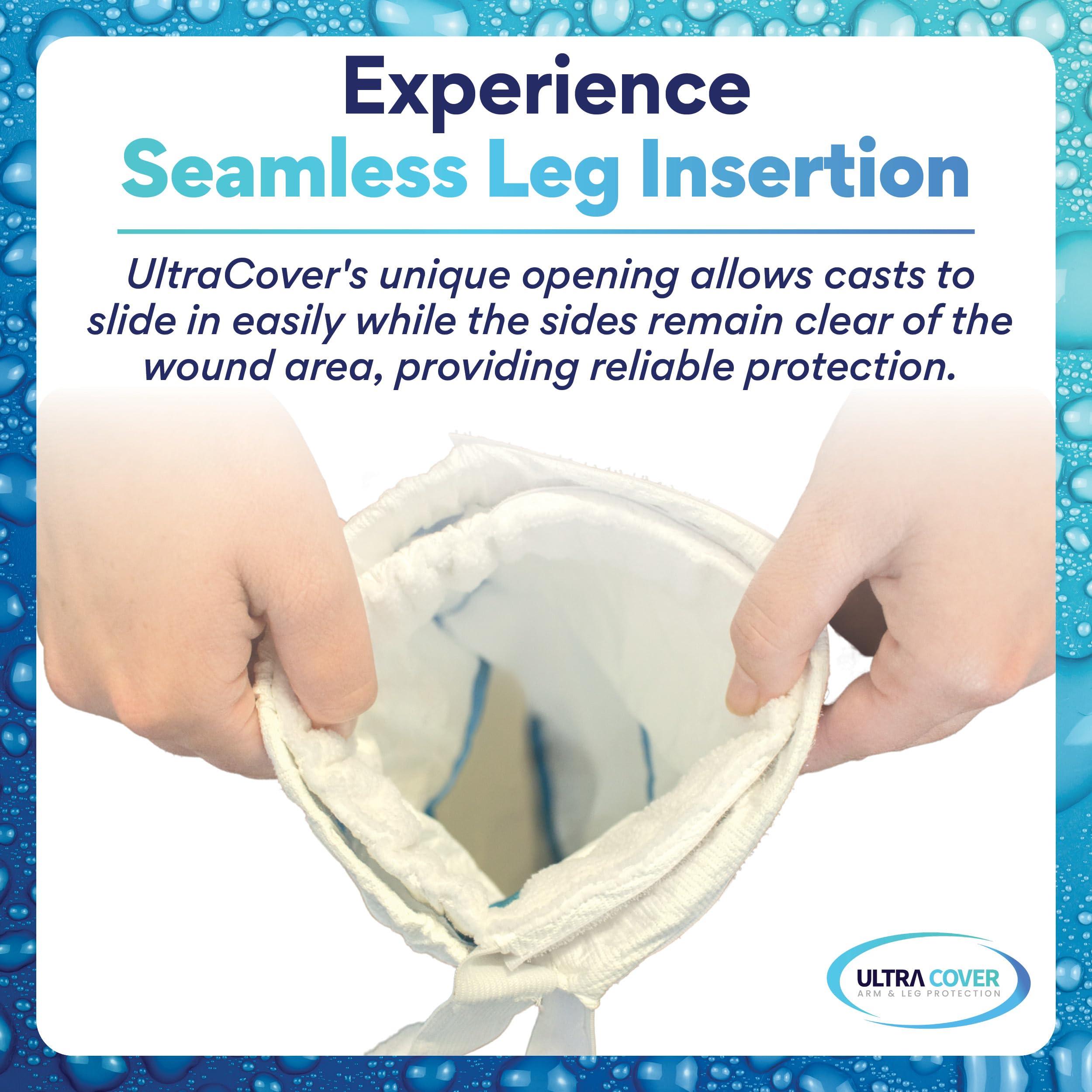 Ultra Cover UltraCover Waterproof Leg Cover For Shower, Cast Shower Cover for Wounds and Bandages, Leg Cast and Injury Protector for Adults, Surgery Recovery Supplies