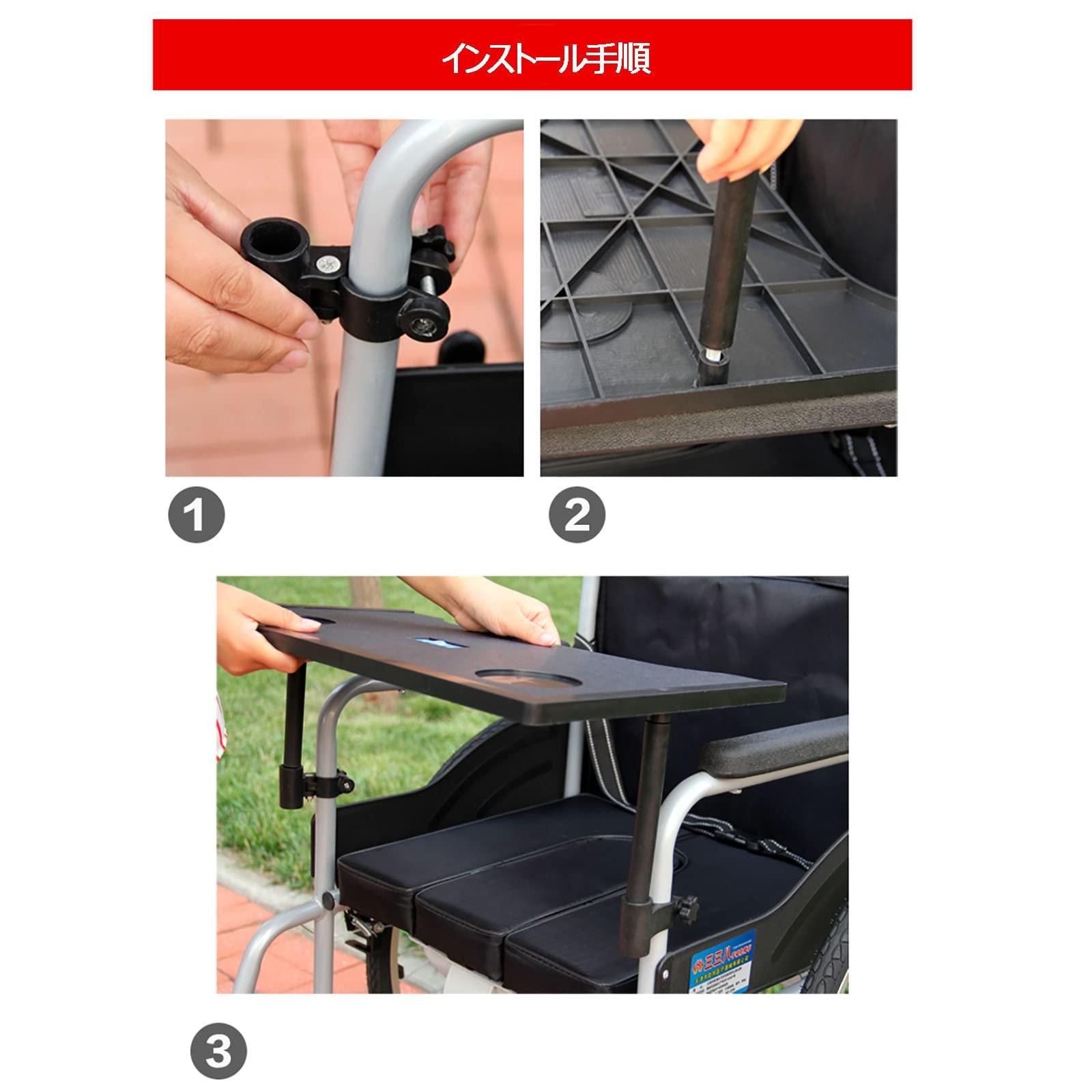 GagalU GagalU Wheelchair Lap Tray Table Removable Wheelchair Lap Tray Portable Wheelchair Desk Accessories for Eating Reading Resting