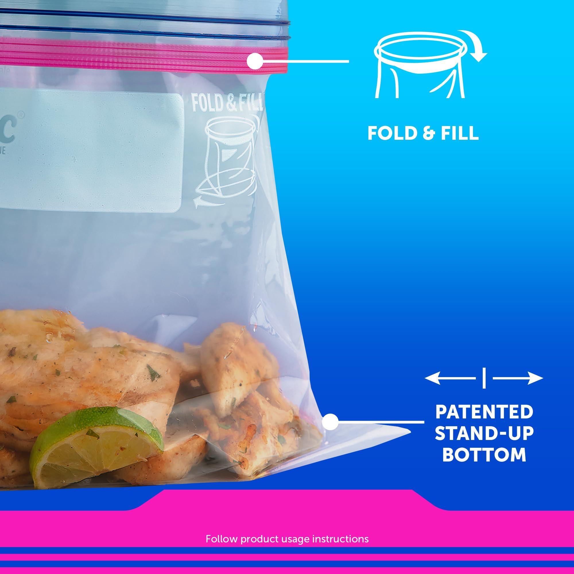 Ziploc Ziploc Gallon Food Storage Bags, Stay Open Design with Stand-Up Bottom, Easy to Fill, 150 Bags Total
