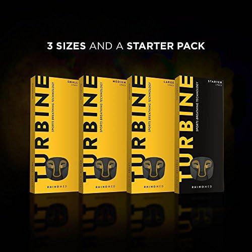 Rhinomed Limited Rhinomed Turbine Nasal Dilator for Athletic Breathing - Large 3pk - Adult Stocking Stuffers - Improves Airflow During Exercise - Nasal Dilators for Exercise - Internal Nasal Dilator - Lightweight