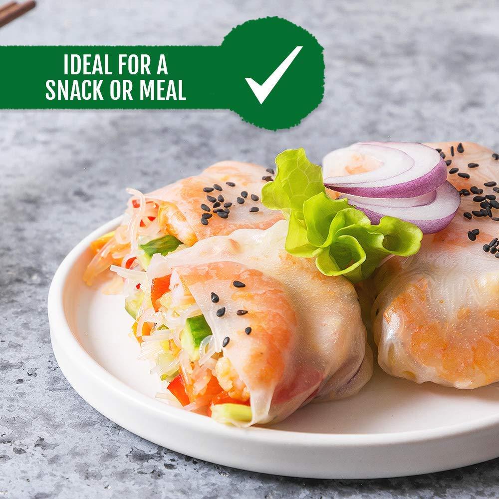 Best of Thailand Best of Thailand [Round] White Rice Paper Wraps 3 Pack | Perfect for Fresh Spring Rolls & Dumplings | Non-GMO, Gluten-Free, Vegan & Paleo | Kosher for Passover Kitniyot