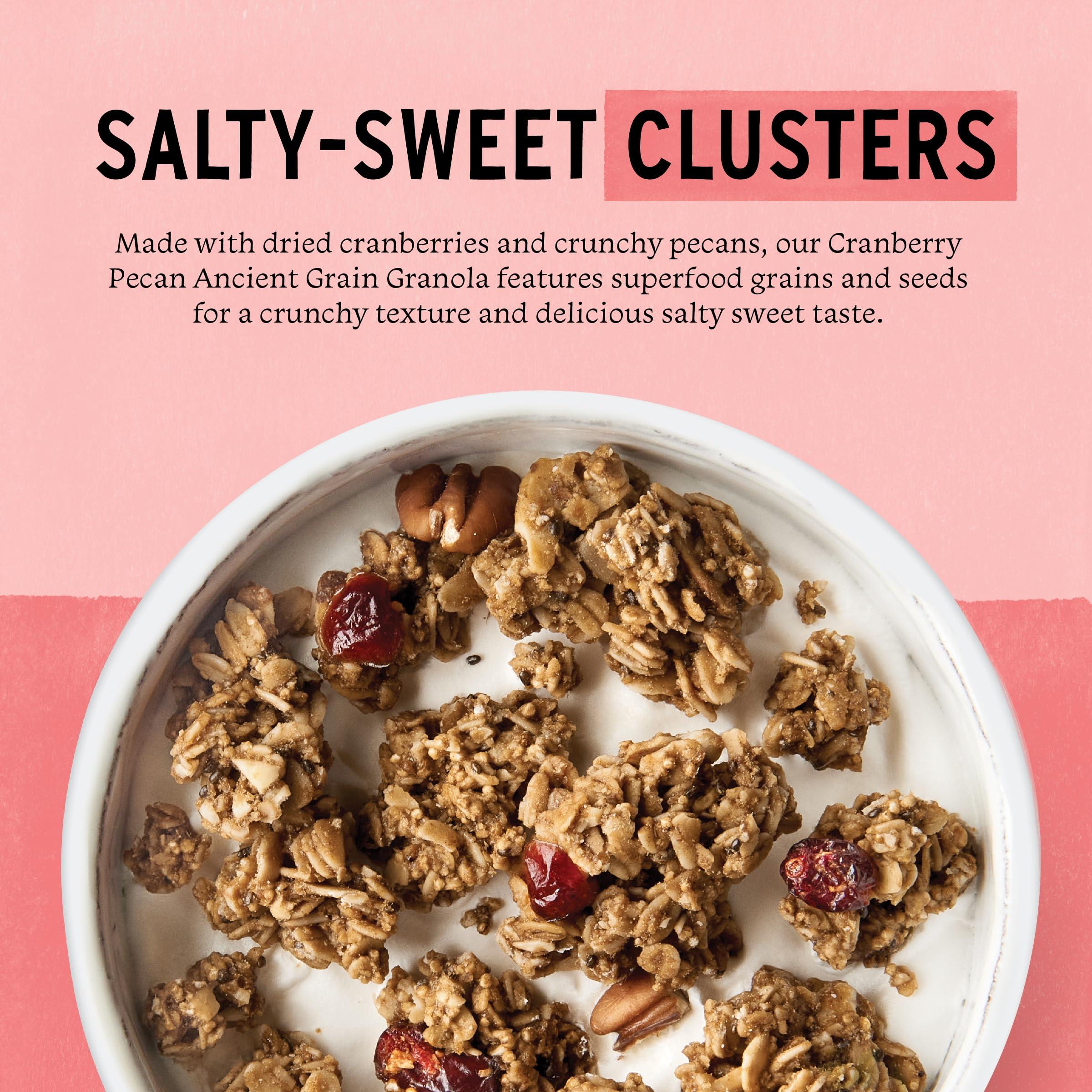 purely elizabeth Purely Elizabeth, Cranberry Pecan, Ancient Grain Granola, Gluten-Free, Non-GMO, 12 Oz Bags (Pack of 3)