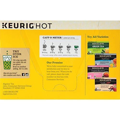 Bigelow Tea Bigelow Lemon Ginger Herbal Tea Keurig K-Cups, Caffeine Free Herbal Tea, 12 Count Box