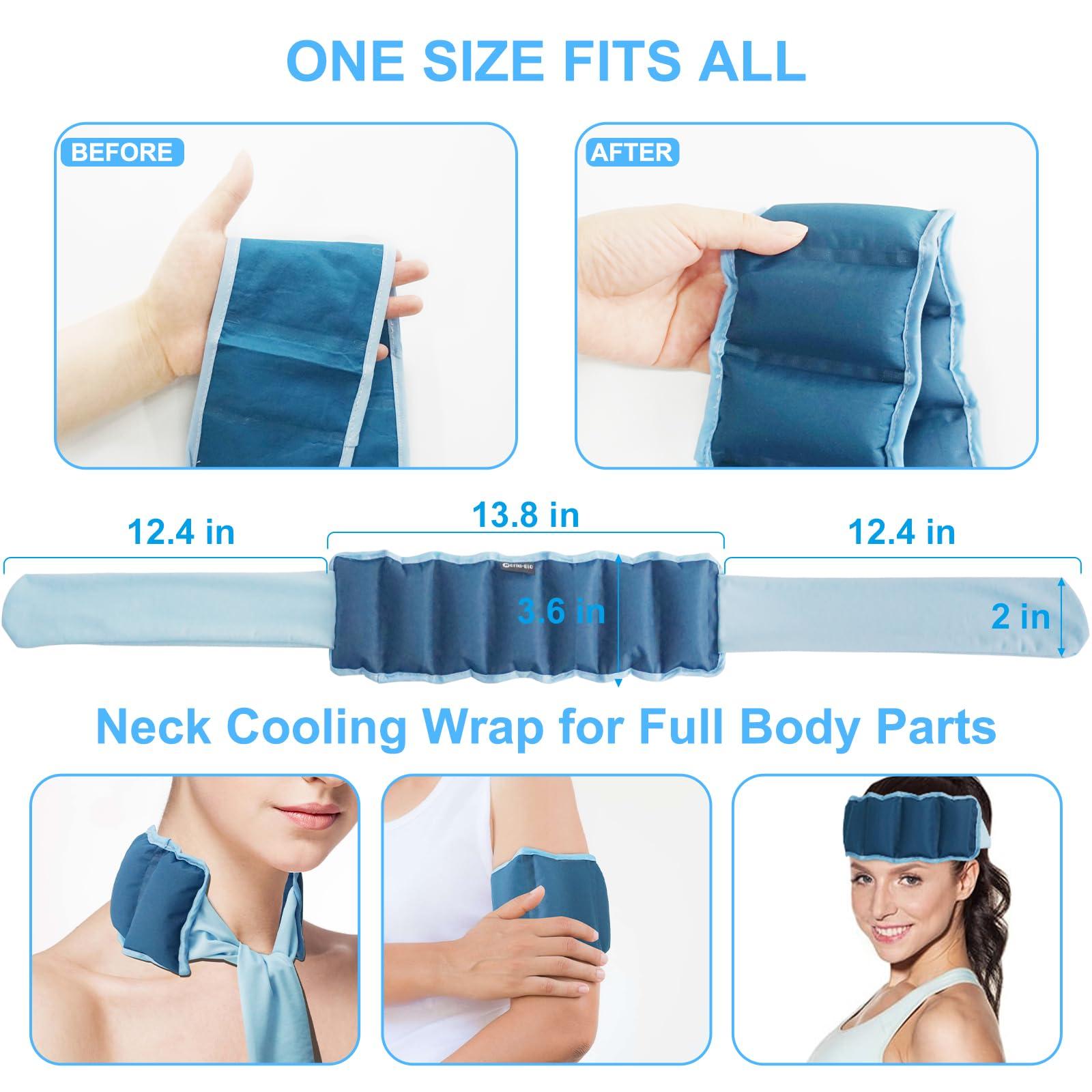 Blobuste Blobuste Cooling Neck Wraps Neck Coolers for Hot Weather for Men&Women, Reusable Instant Cooling Bandana, Ice Gel Cool Scarf for Summer, Camping, Hiking, Fishing, Running, Cycling, Outdoor Sports