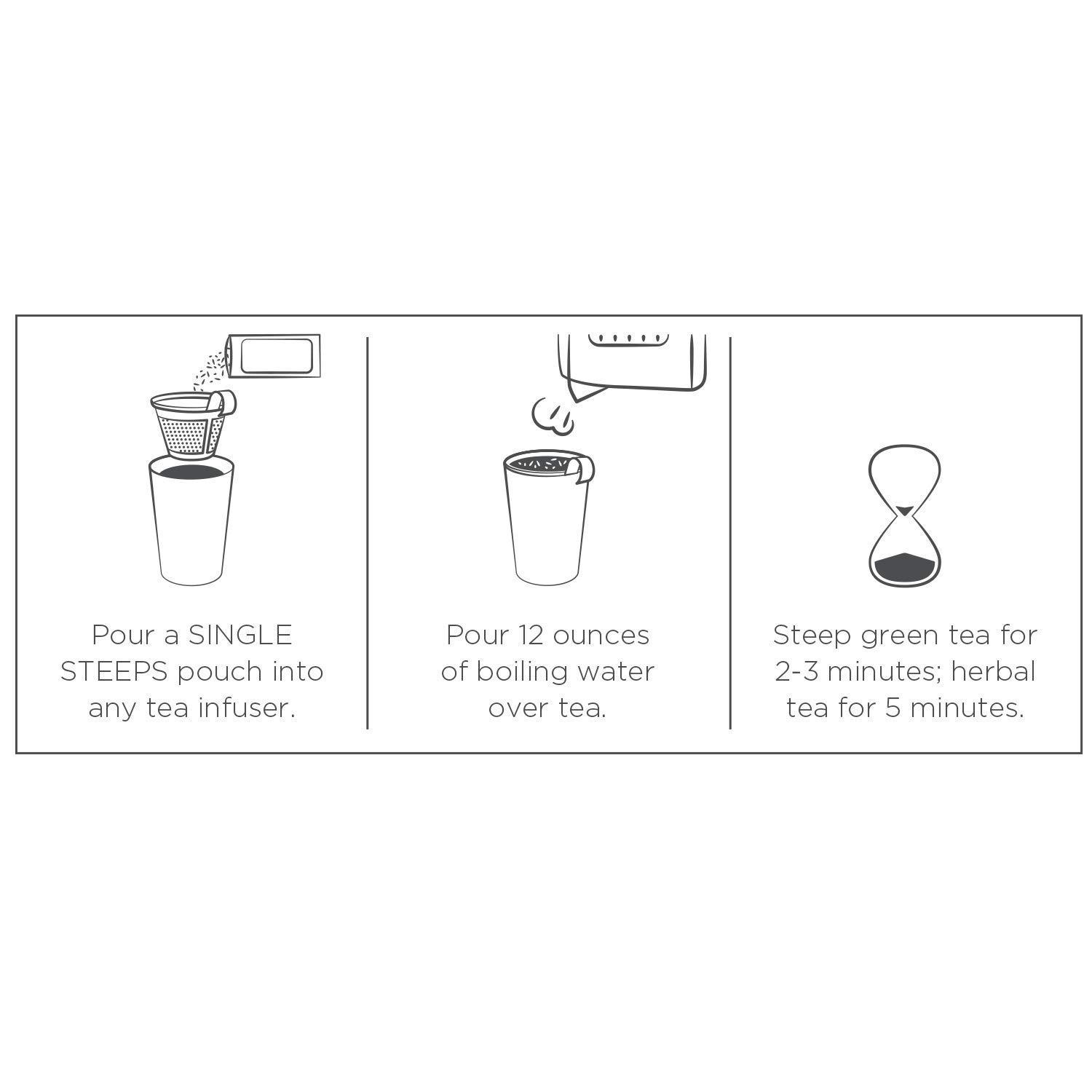 Tea Forte Tea Forte Single Steeps Loose Leaf Wellness Tea Sampler, Assorted Variety Tea Box, Single Serve Pouches, 15 Count (Pack of 1)