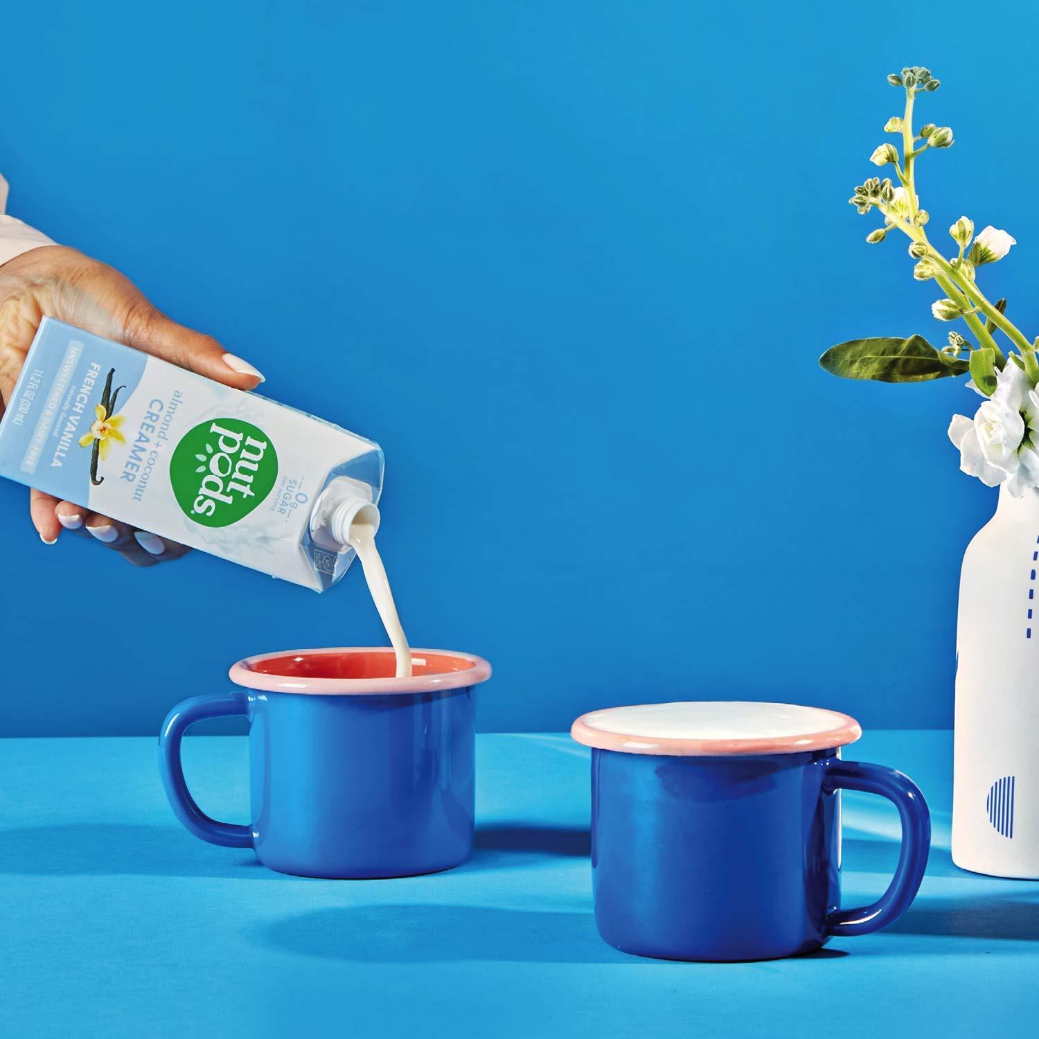 nutpods nutpods Non Dairy Coffee Creamer Bundle: a 4 pack of French Vanilla creamer and a 3 pack of Toasted Marshmallow creamer.