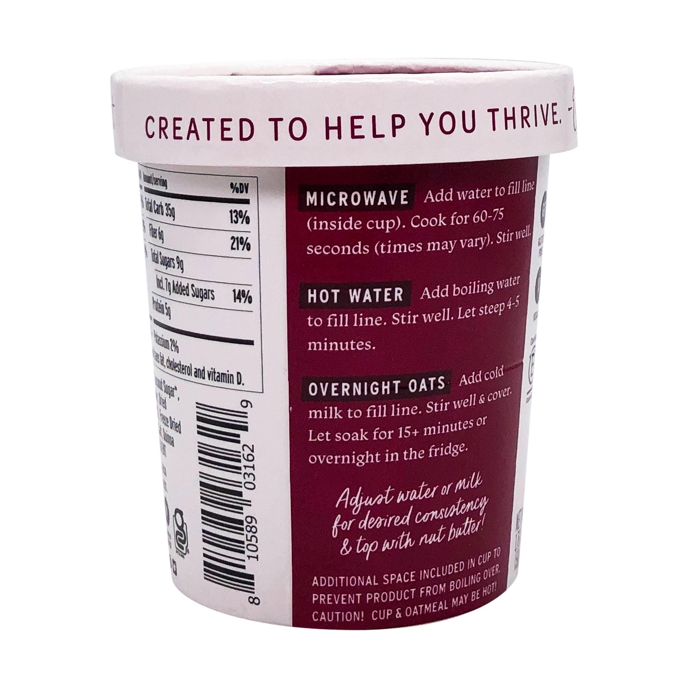 purely elizabeth Mixed Berry Superfood Oat Cup