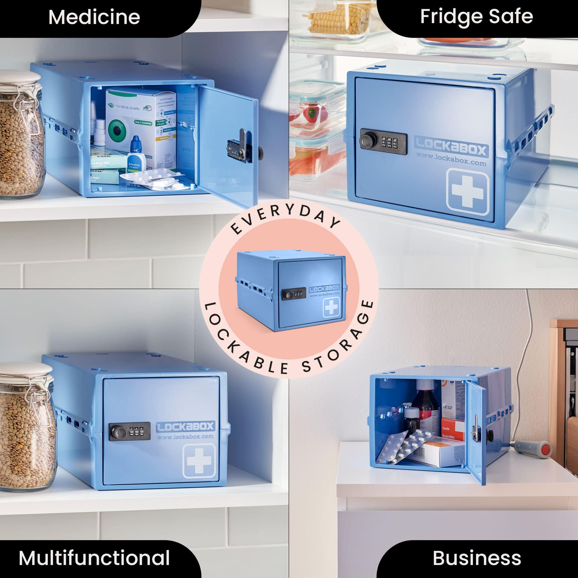 Lockabox Lockabox One Medi Blue & Crystal Bundle | Lockable Medicine Boxes