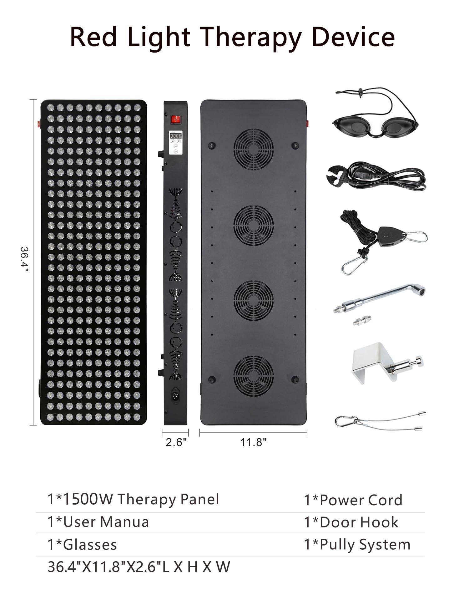 supersred supersred Red Light Therapy Panel Full Body Device, Infrared Light Therapy for Body, 300 LEDs, Dual Chip Clinical Grade LED Red Near Infrared Light Therapy Panel for Body Relaxation & Health
