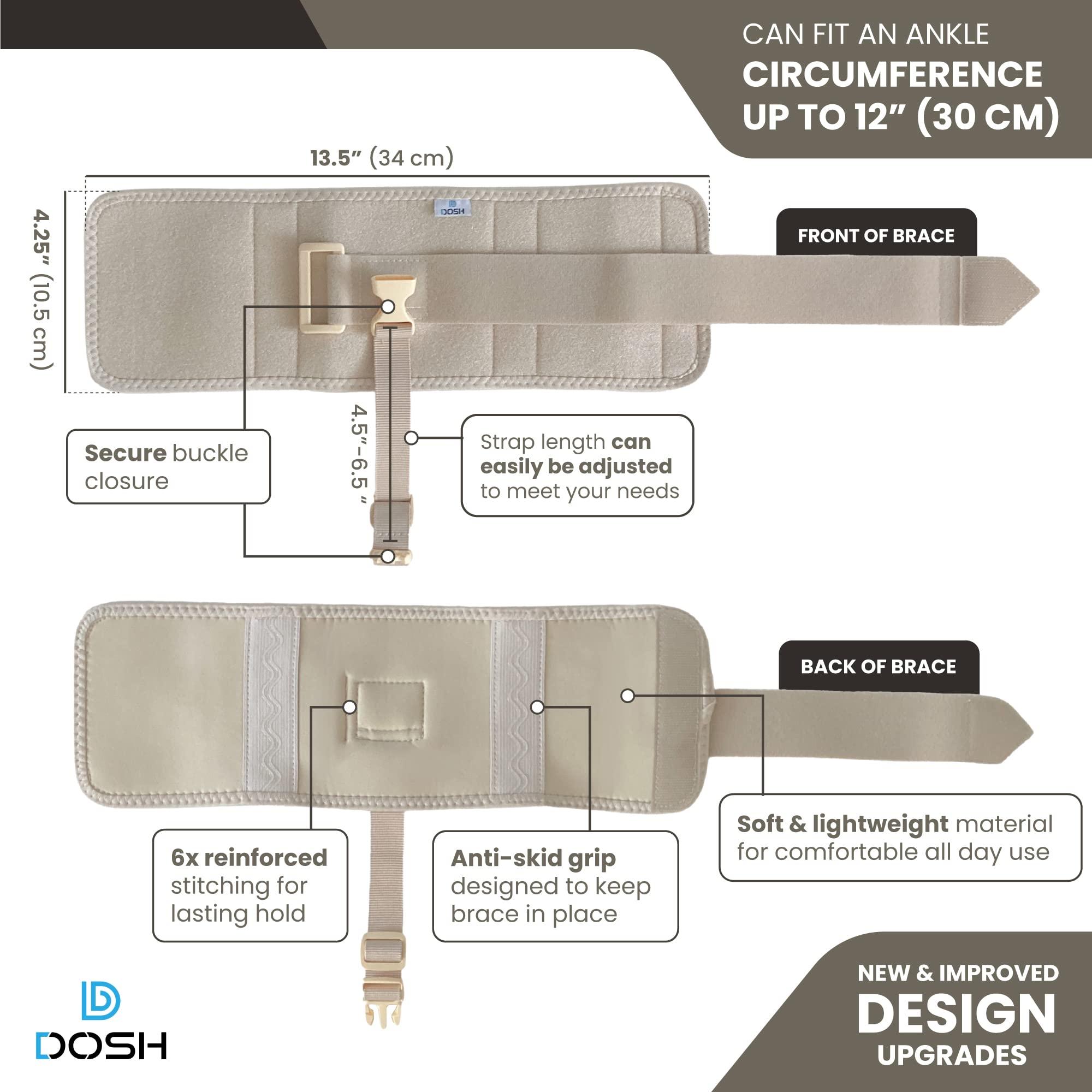 Dosh Dosh AFO Foot Drop Brace - Drop Foot Brace for Walking - AFO - Unisex (Beige)