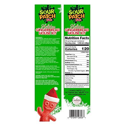 COOKIES UNITED ALWAYS FRESH SOUR PATCH KIDS HOLIDAY GINGERBREAD HOUSE KIT