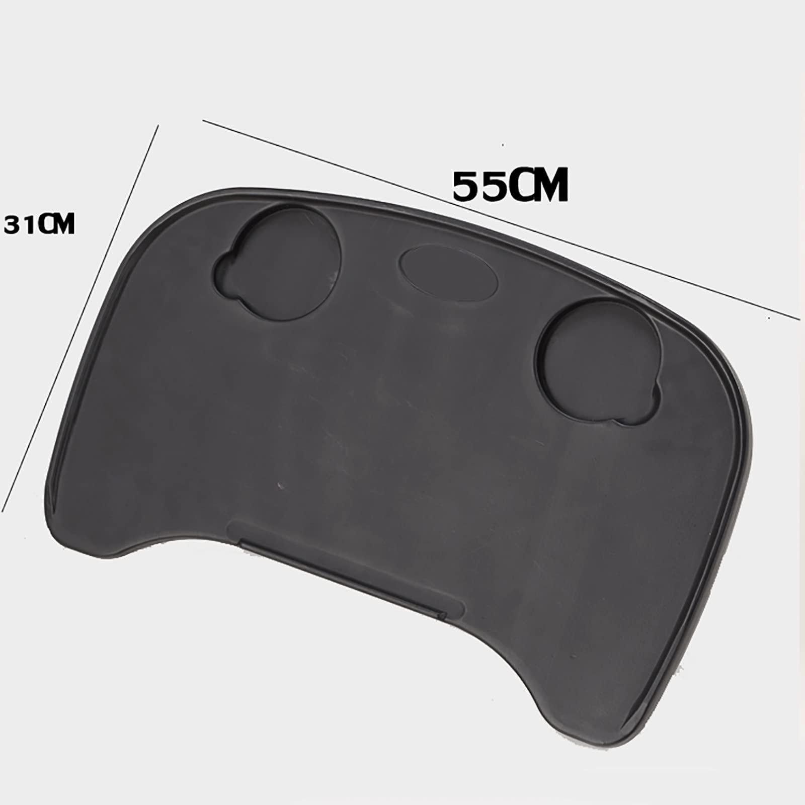 DATEN DATEN Wheelchair Lap Tray Table, Lap Top Wheelchair Desk with 2 Cup Holder, Detachable Tray Wheelchair Accessories for Writing, Reading Eating and Play Computer