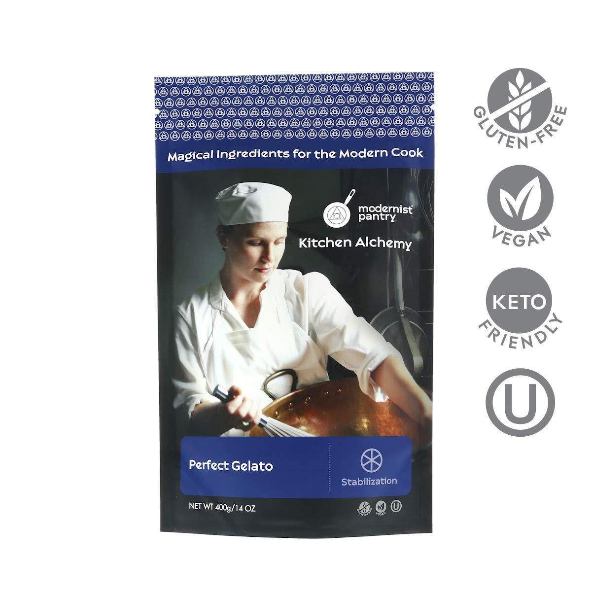 Modernist Pantry Perfect Gelato [Gelato Stabilizer] ? Vegan ? OU Kosher Certified - 400g/14oz (stabilizes and prevents crystal formation in gelato recipes)