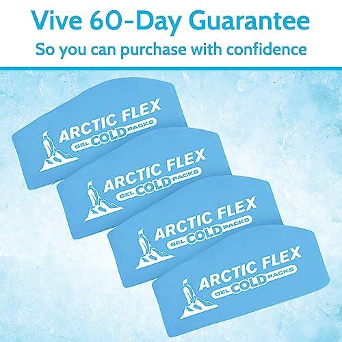 Arctic Flex Arctic Flex Gel Replacement Packs - Gel Ice Packs Reusable for Face Ice Brace - Hot and Cold Gel Ice Pack for Injuries, Pain Relief, Swelling - Flexible Therapy Compression Wrap - Athletic, Women, Men