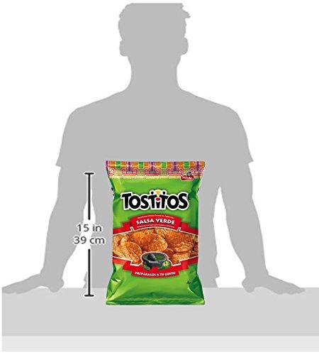 Tostitos Tostitos Salsa Verde Flavored Tortilla Chips To Dip Snack Care Package for College, Military, Sports 12.5 Oz (6)