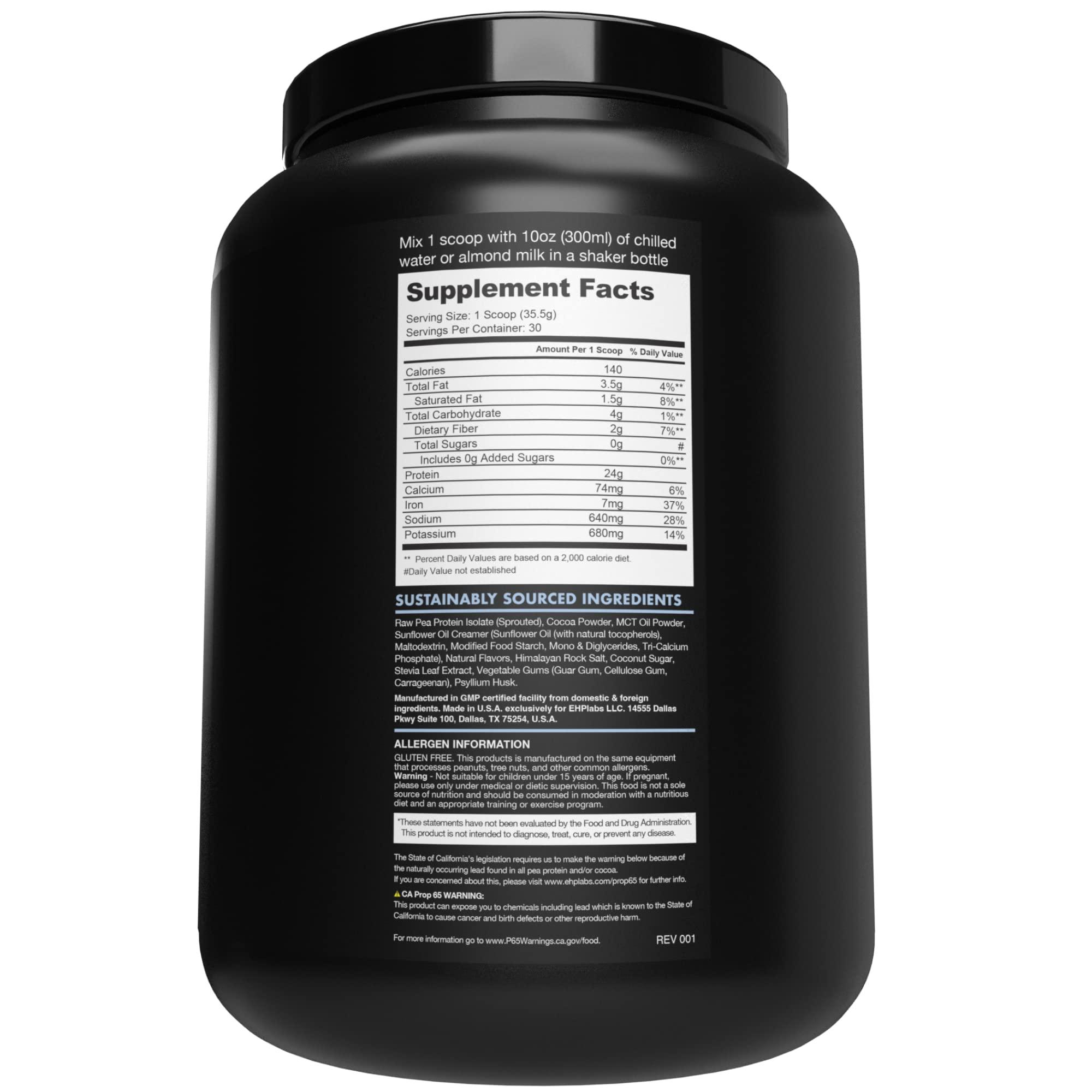 BLESSED BLESSED Vegan Protein Powder - Plant Based Protein Powder Meal Replacement Protein Shake, 23g of Pea Protein Powder, Dairy Free, Gluten Free, Soy Free, No Sugar Added, 30 Servings (Cookies & Cream)