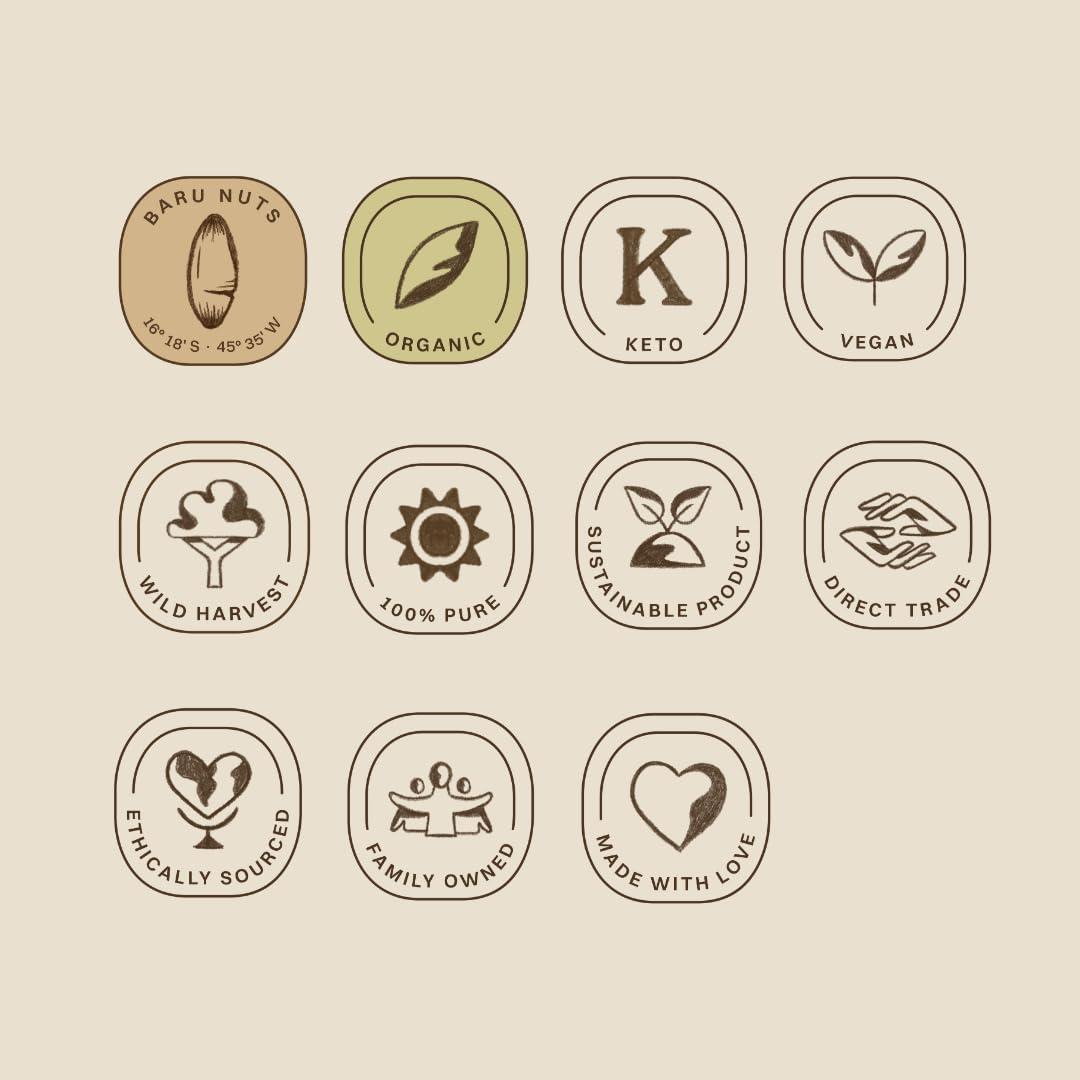 Botanica Origins Botanica Baru Nuts, 10 oz | Roasted | Wild | Unsalted | Non-GMO | Vegan, Keto and Paleo Friendly