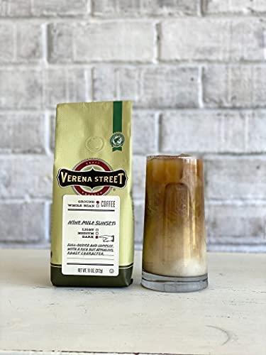 Verena Street Verena Street 11 Ounce Ground Coffee, Dark Roast, Nine Mile Sunset, Rainforest Alliance Certified Arabica Coffee