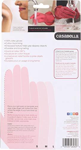 Casabella Casabella 46060 Premium Waterblock Gloves, Large, 1-Pair, Pink