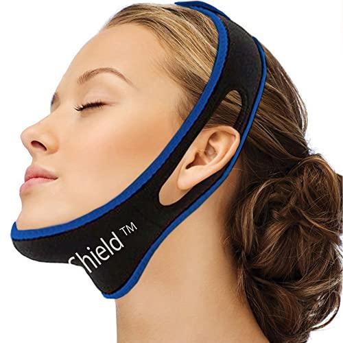 SnoreShield(TM) SnoreShield Anti Snore Chin Strap - The #1 Ranked Snoring Sleep Solution - Natural And Comfortable Instant Snore Stopper - Easy To Use And Adjustable