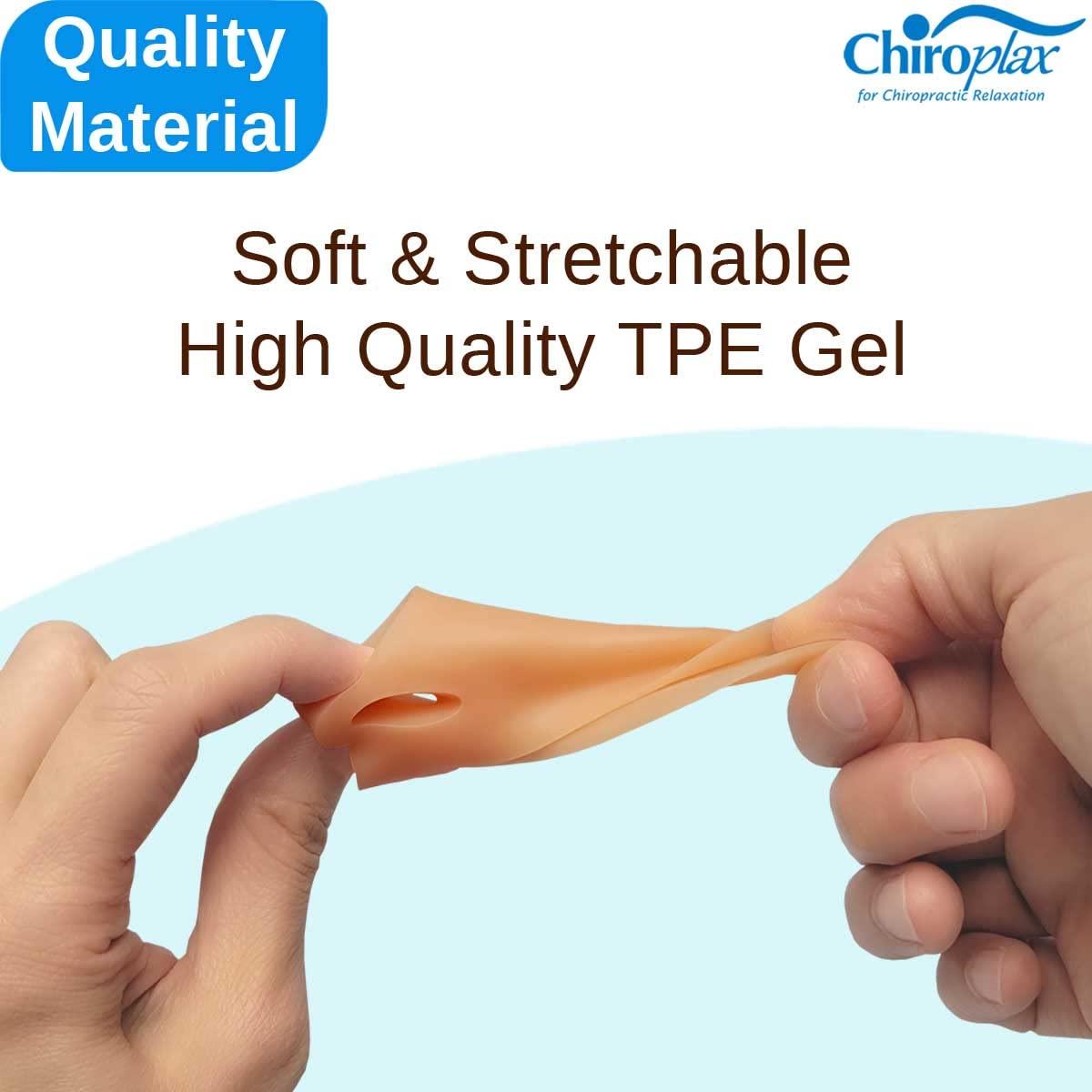 Chiroplax Chiroplax Tailor\'s Bunion Corrector Pads Bunionette Pain Relief Pinky Little Toe Straightener Separator Cushion Splint Protector Shield Spacer Cover Guard (4 Pads, Shims - Medium)